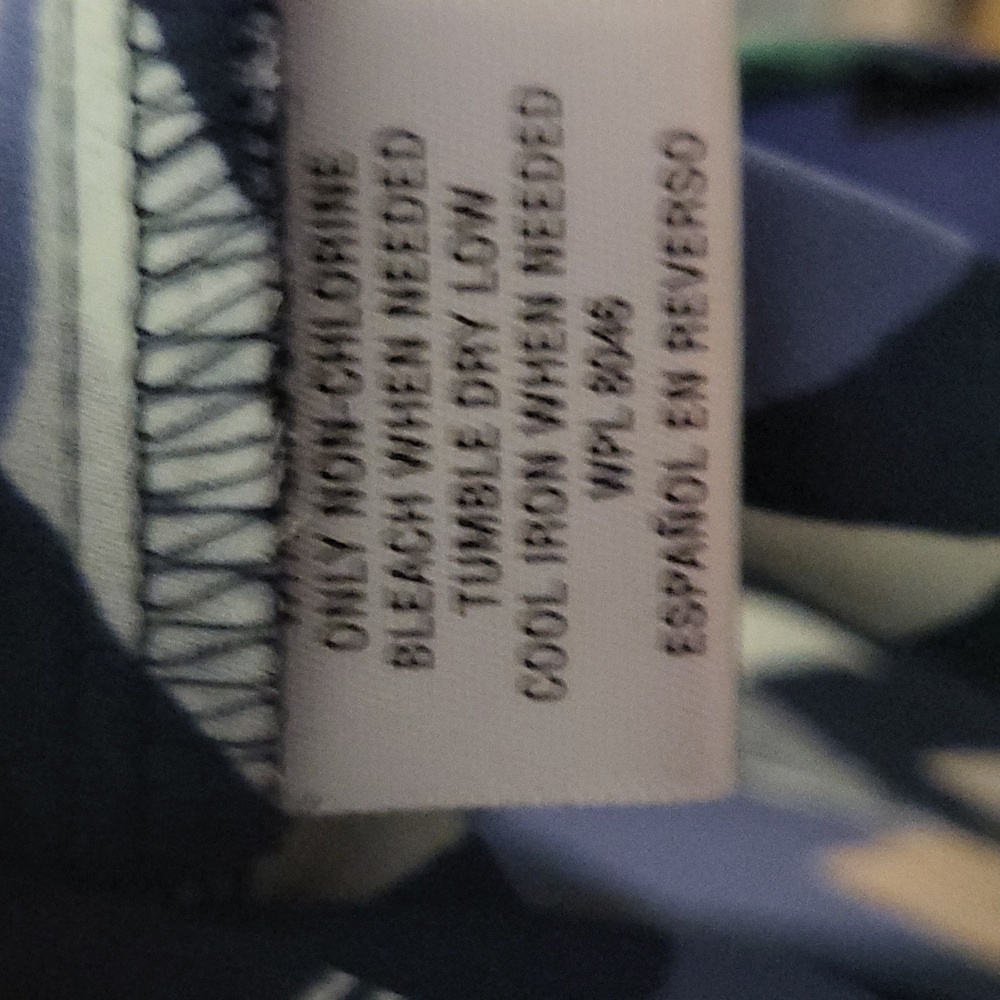 Chevron Pattern Multicolor Popover 3/4 Sleeve Blo… - image 7